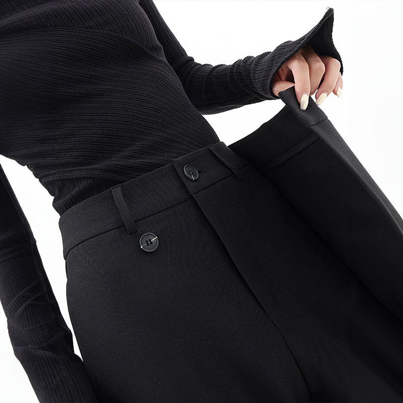 Pantalon ample Julia coupe asymétrique style rétro d
