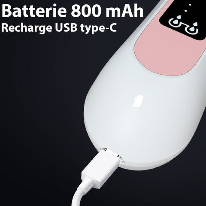 Aspirateur point noir avec caméra HD, 6 embouts, nettoyage des pores, utilisation sans fil, batterie longue durée.
