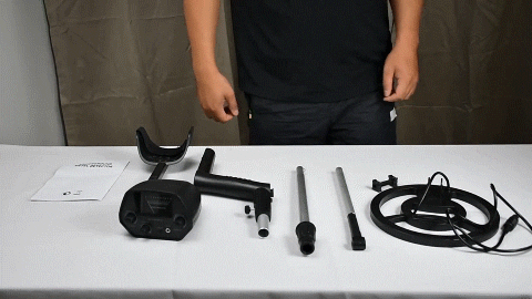 Détecteur de métaux de qualité avec bobine étanche, casque audio et fonctionnalités ajustables pour une détection effic...