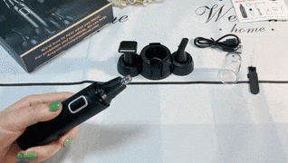 Tondeuse nez de qualité 3-en-1 rechargeable, idéale pour oreilles et sourcils, avec têtes interchangeables et design...