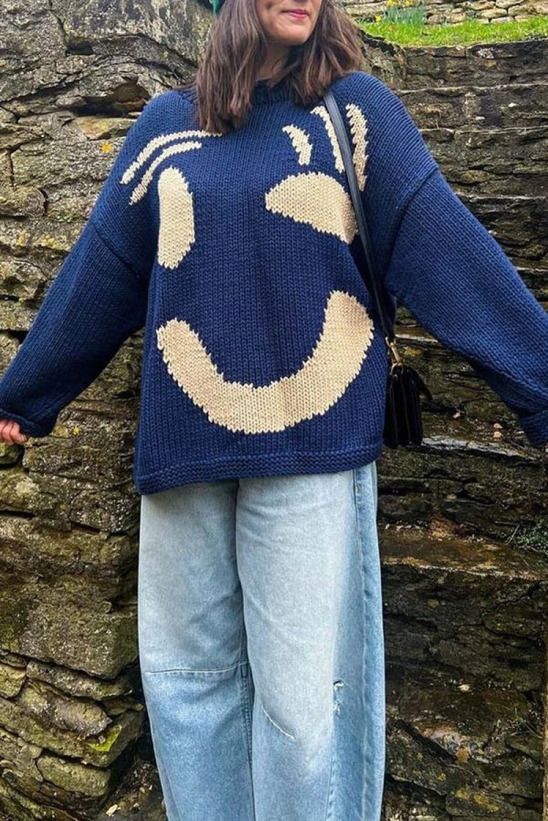 Pull tricoté éthique Kayla en coton coloré pour un style unique et responsable do