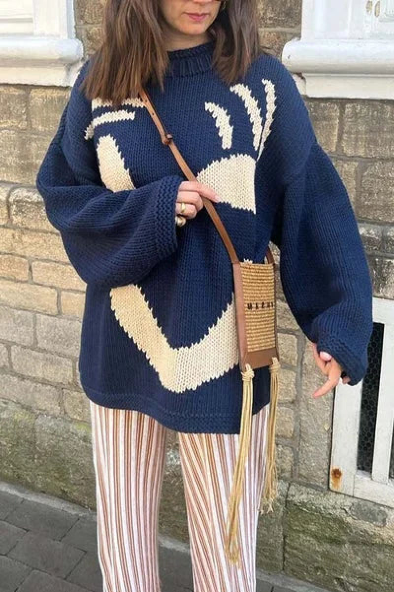 Pull tricoté éthique Kayla en coton coloré pour un style unique et responsable do