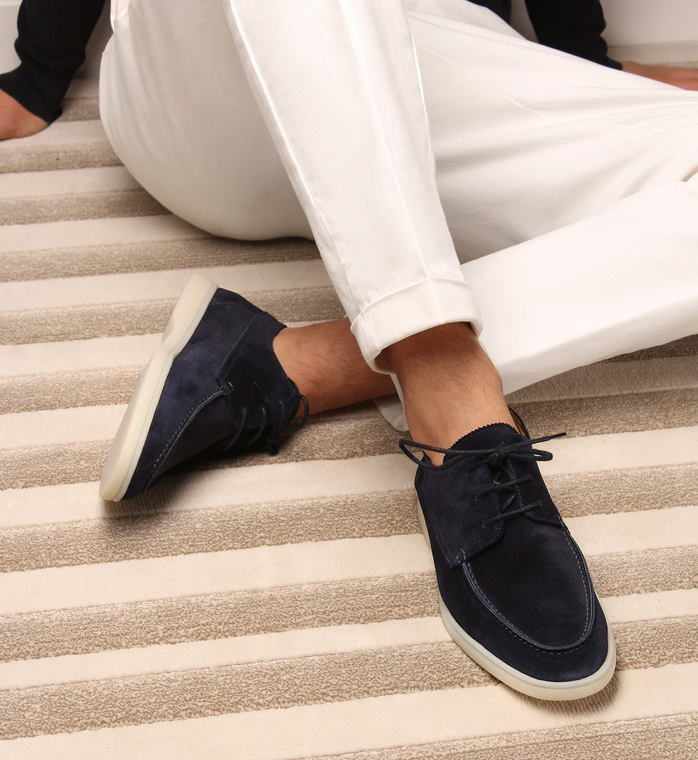 Mocassins élégants en Bleu - Luxe quotidien et matériaux haut de gamme travel