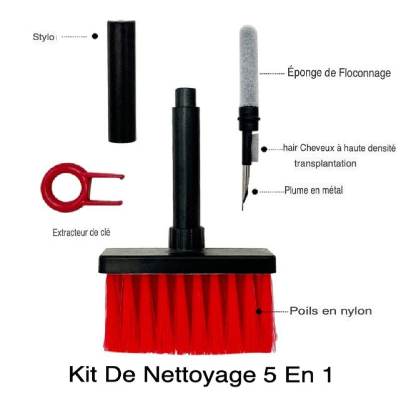 Soft and Multifunctional Cleaning Brush Kit for Keyboards by Juiil