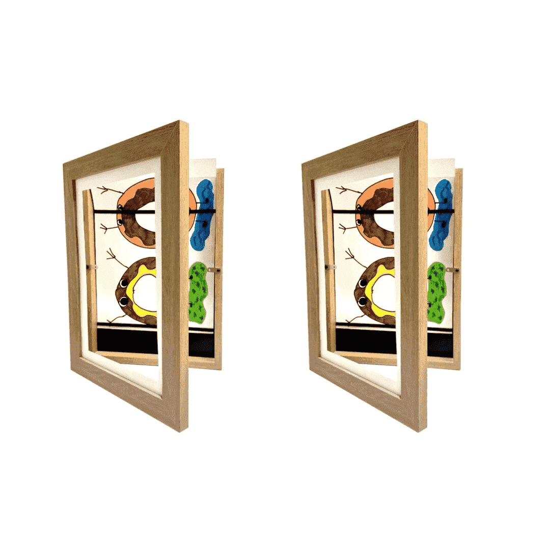Cadre art enfants KreativFrame Bois Lot de, ou galeries pour organisation créative