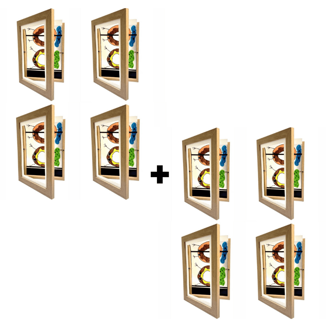 Cadre art enfants KreativFrame Bois Lot de, ou galeries pour organisation créative