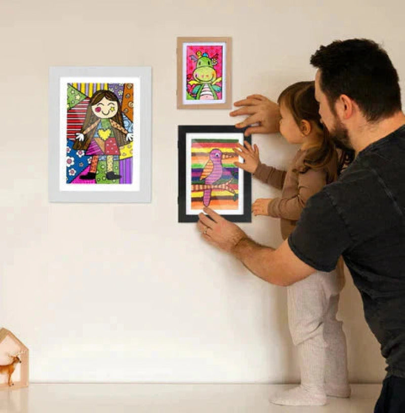 Cadre art enfants KreativFrame Noir Lot de, ou galeries pour décoration murale d