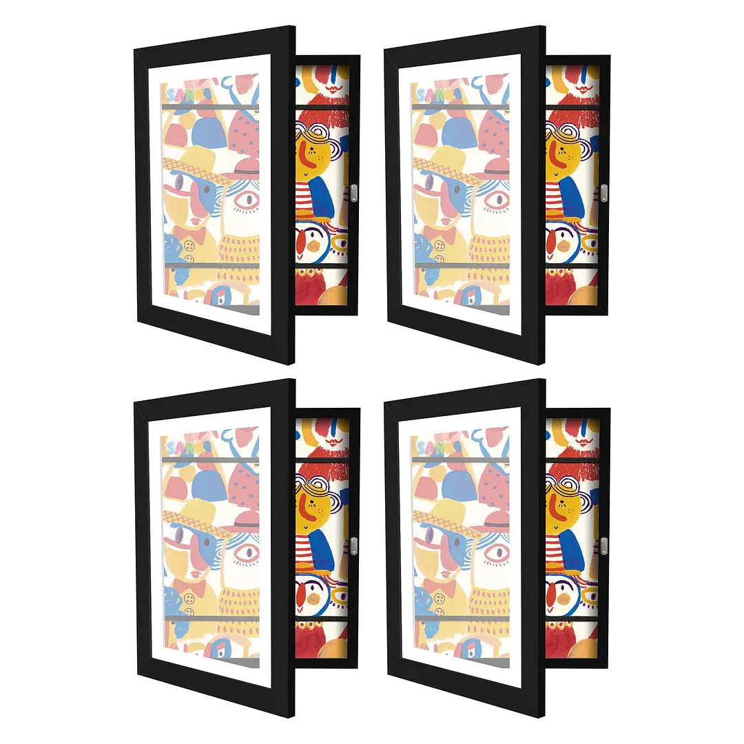 Cadre art enfants KreativFrame Noir Lot de, ou galeries pour décoration murale d