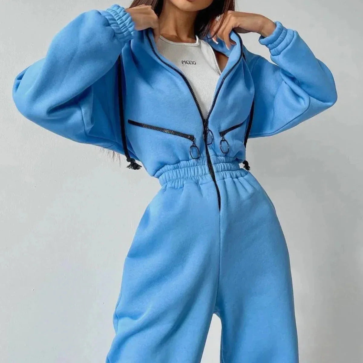 Jumper femme Kylia en Bleu électrique - Style urbain moderne et tendance irrésistible