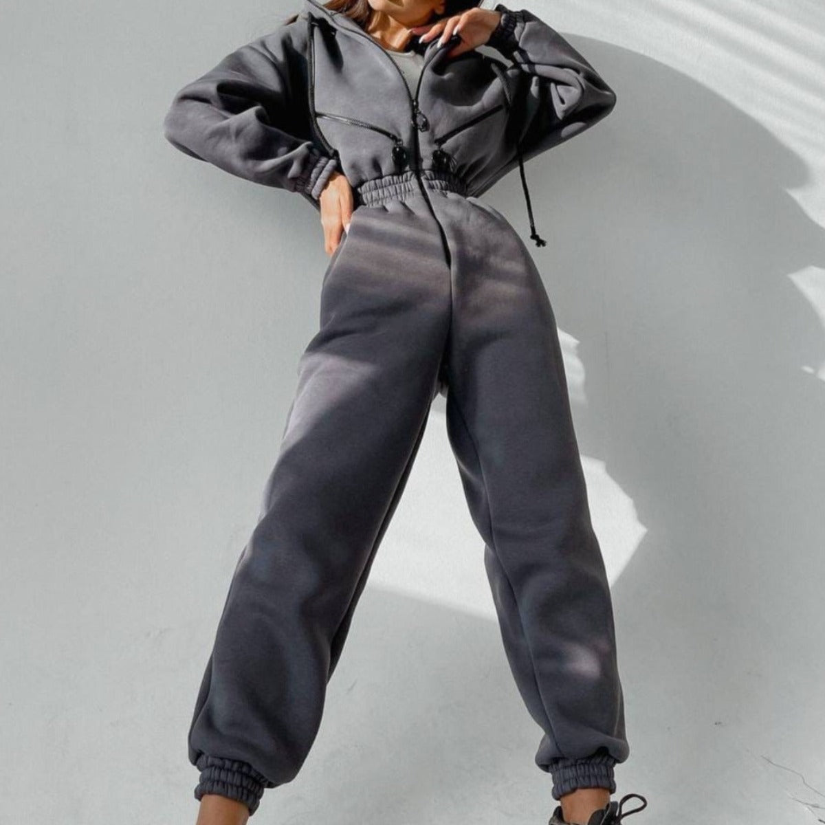 Jumper femme Kylia en mélange coton polyester et polaire douce