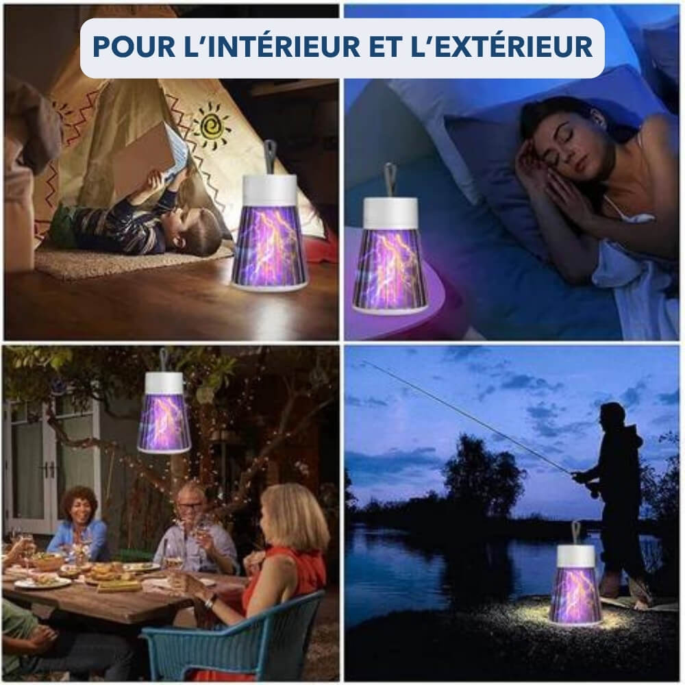 Lampe Anti-Moustiques Intérieur & Extérieur Longue Durée de Vie Technologie UV do