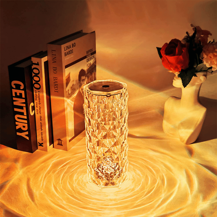 Lampe de Chevet iLuCrystal - Couleurs Vibrantes et Design Élégant pour une Ambiance Lumineuse