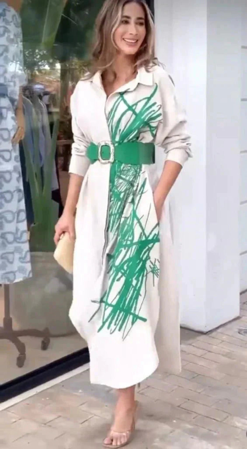 Robe La Lisa bicolore de luxe en tissu polyester pour femme élégante