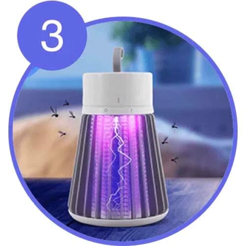 Lampe Anti-Moustique Photocatalytique UV Rechargeable USB - Technologie Photocatalytique