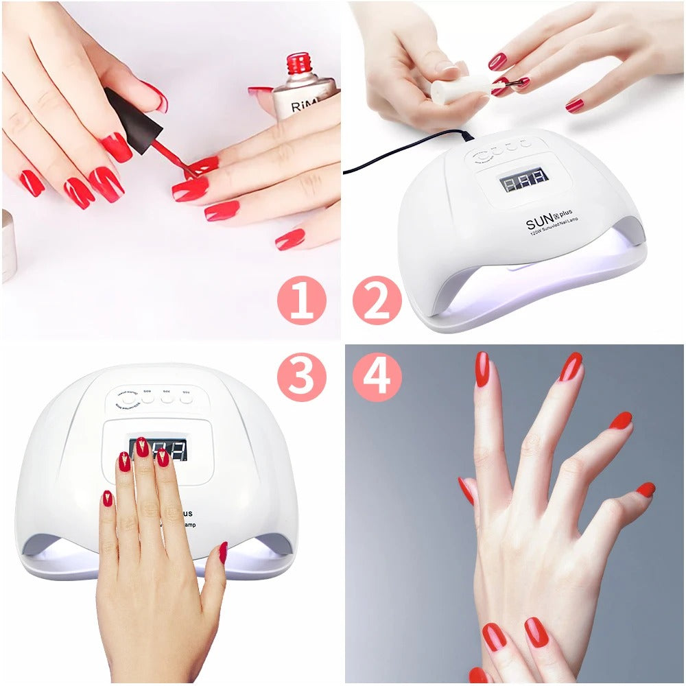 Lampe UV pour Ongles avec Minuterie Ajustable - Séchage Rapide