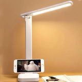 Lampe de bureau LED sans fil pliable et tactile