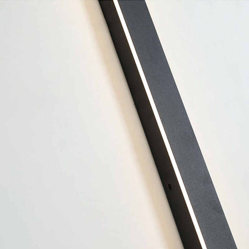 Lampes murales LED design en métal noir pour une décoration extérieure sophistiquée