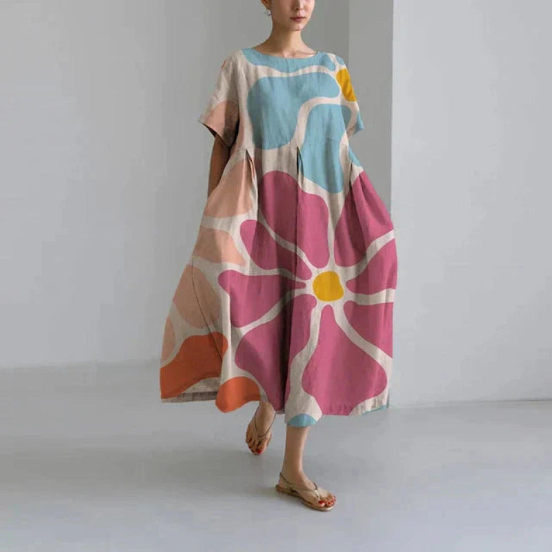 Robe décontractée et élégante à imprimé floral en LX- pour un style moderne t