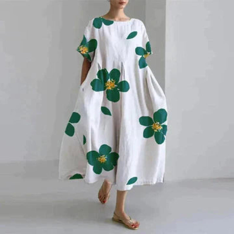 Robe décontractée et élégante à imprimé floral en LX- pour un look chic trave