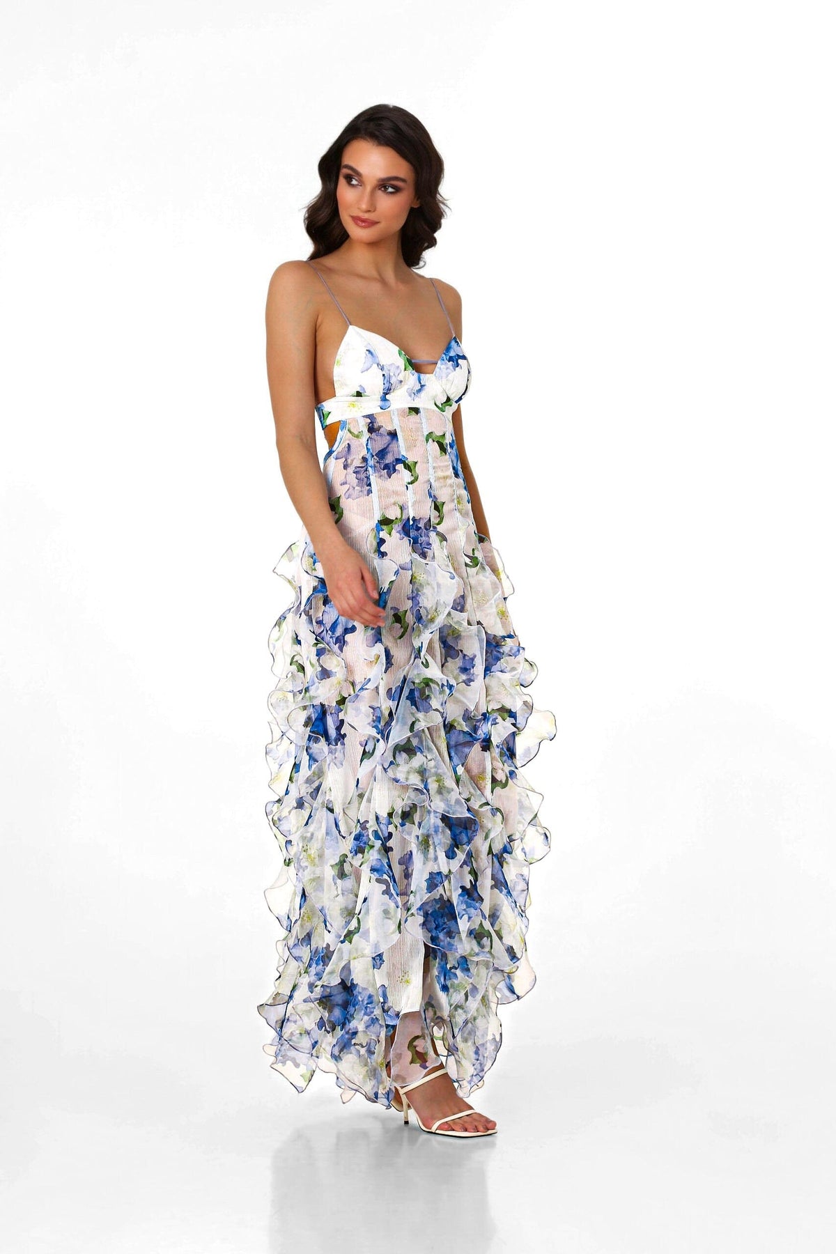 Robe florale sans manches Layla pour femmes - Design floral et silhouette flatteuse