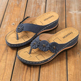 Leni | Sandales à Fleurs Vintage