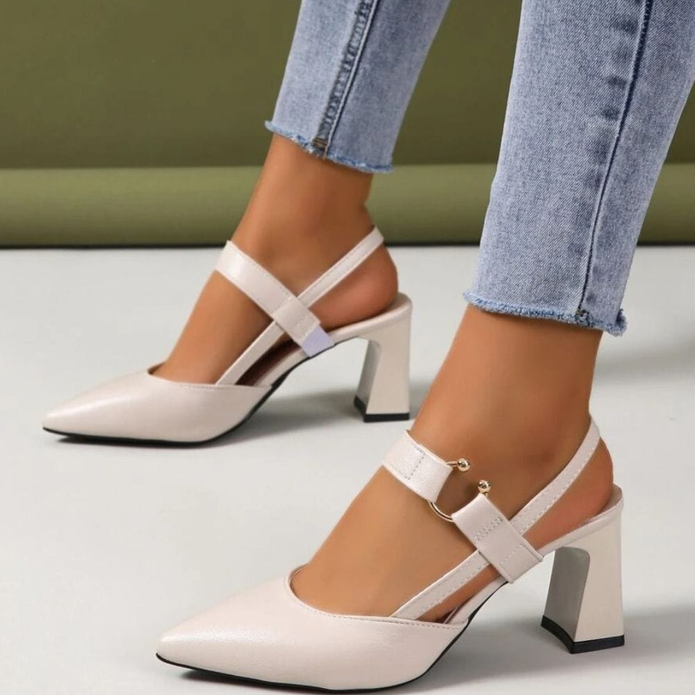 Sandales à Talons Hauts Élégantes Luisa en Noir - Confort Élégant et Élégance Moderne