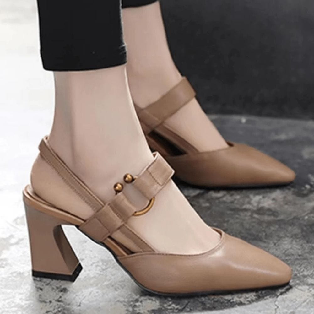Sandales à Talons Hauts Élégantes Luisa en Noir - Confort Élégant et Élégance Moderne