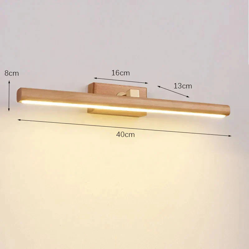 Applique Murale Lampe en Bois Hêtre LumiMystic - Design Scandinave pour un Éclairage Naturel et Élégant