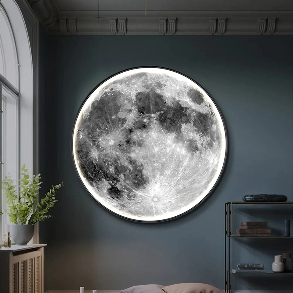 Lampe Murale LED en Forme de Lune pour une ambiance zen et une décoration moderne