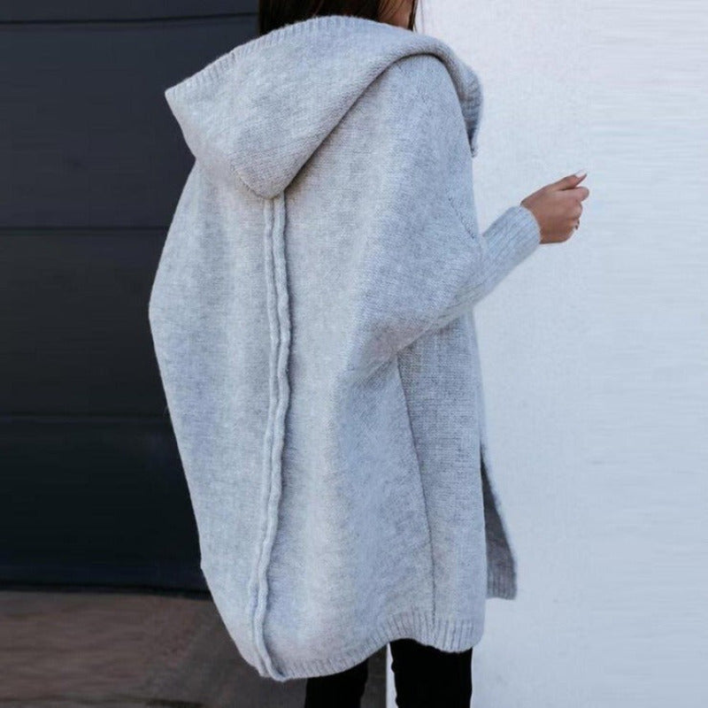 Cardigan à capuche en style polyvalent et luxueux pour femmes élégantes trave