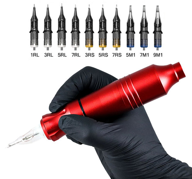 Machine à tatouage de qualité équipée de cartouches d'aiguilles travel b