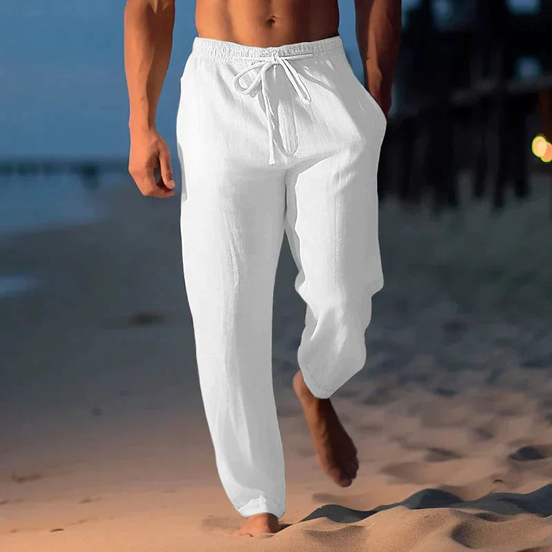 Pantalon d'été en lin pour hommes Marcel | Confort léger et luxe lin