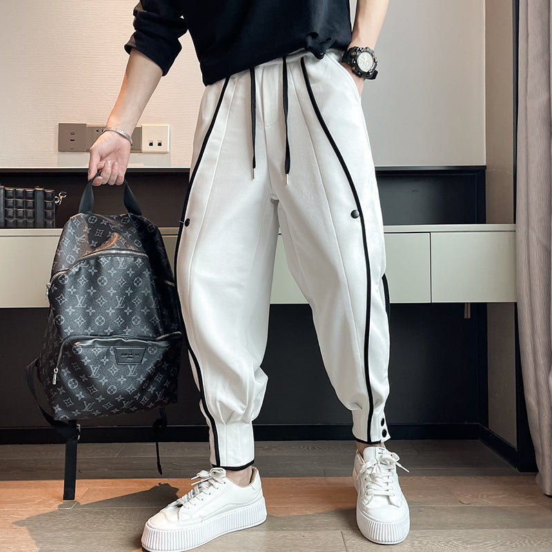 Jogging Hype Fuselé en velours coton pour hommes - Confort ultime et style pratique