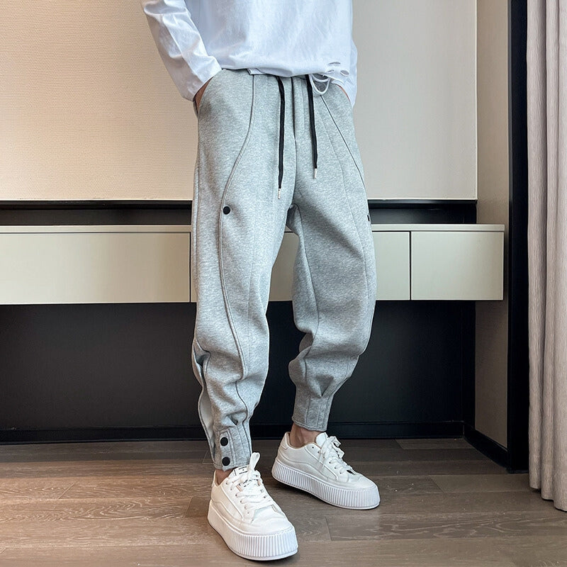 Jogging Hype Fuselé en velours coton pour hommes - Confort ultime et style pratique