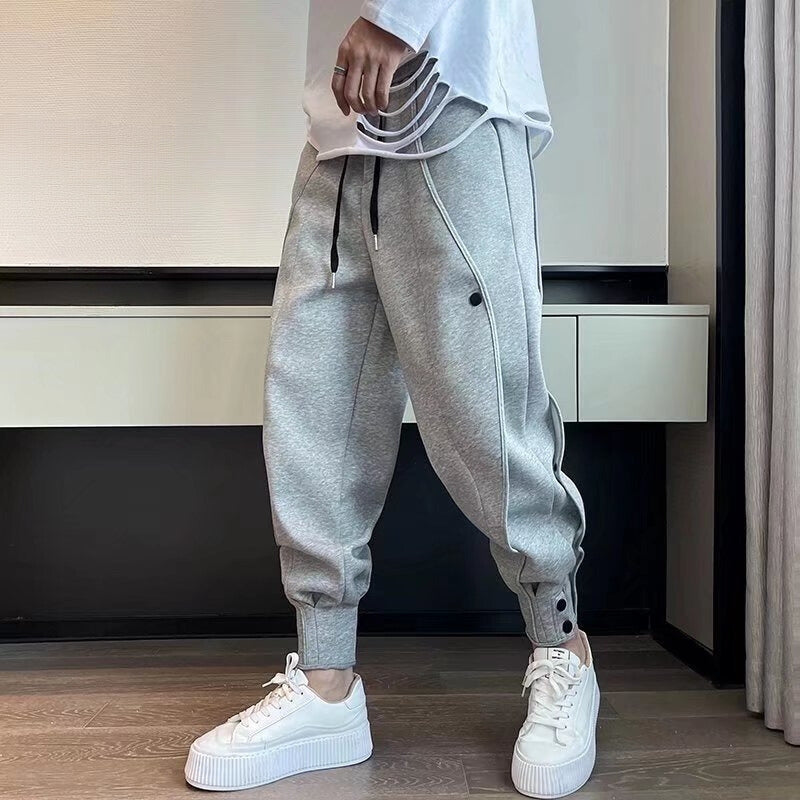 Jogging Hype Fuselé en velours coton pour hommes - Confort ultime et style pratique