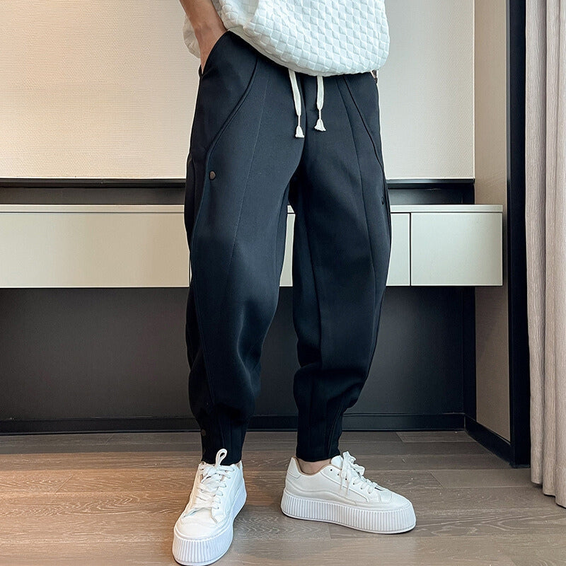 Jogging Hype Fuselé en velours coton pour hommes - Confort ultime et style pratique