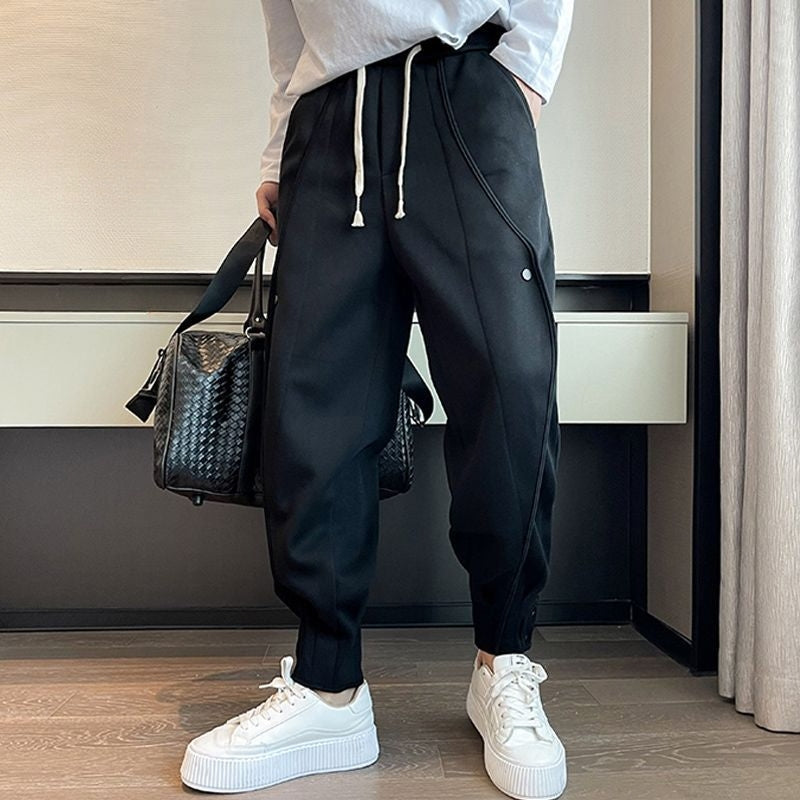 Jogging Hype Fuselé en velours coton pour hommes - Confort ultime et style pratique