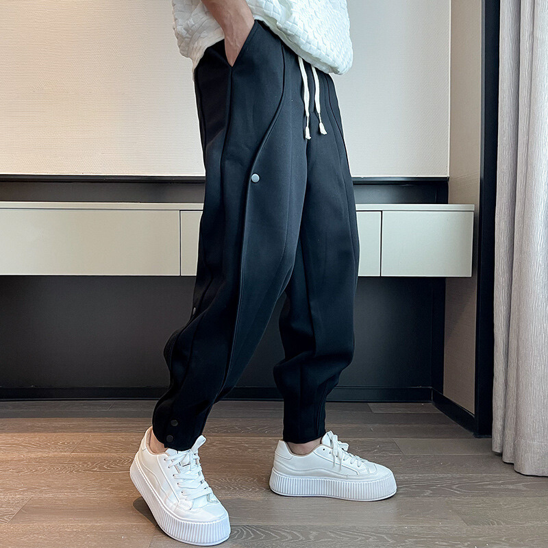 Jogging Hype Fuselé en velours coton pour hommes - Confort ultime et style pratique