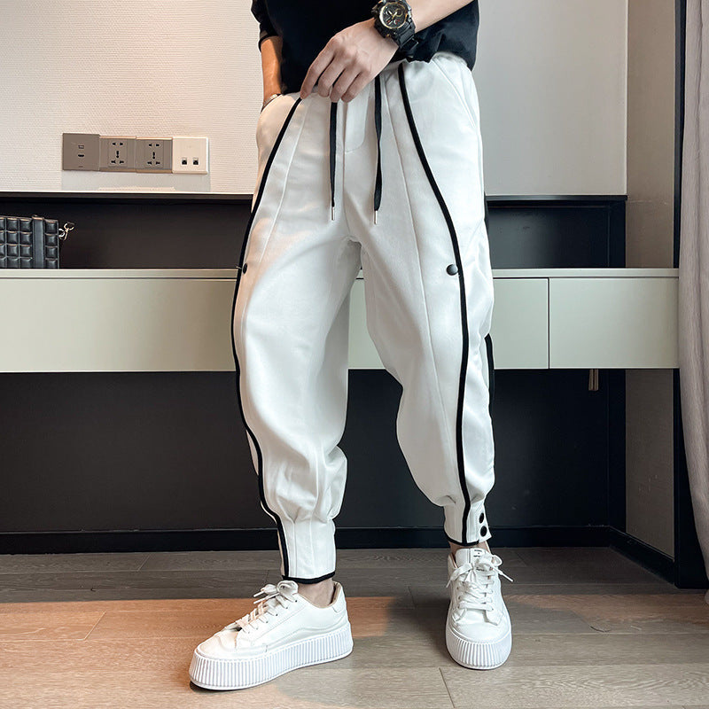 Jogging Hype Fuselé en velours coton pour hommes - Confort ultime et style pratique