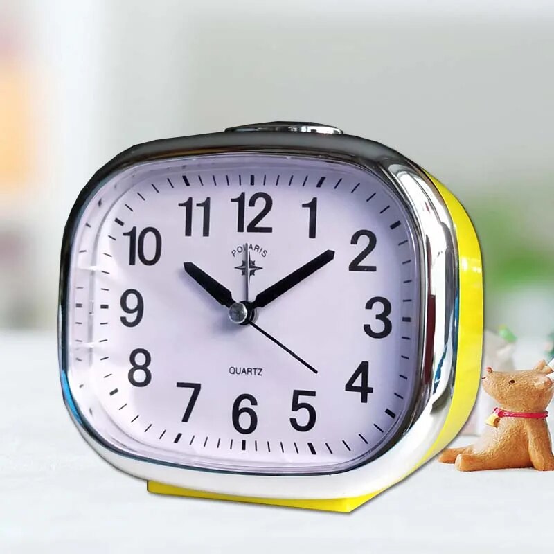 Réveil lumineux silencieux LumiSilent - Jaune, minimaliste et efficace pour un réveil matinal traditionnel