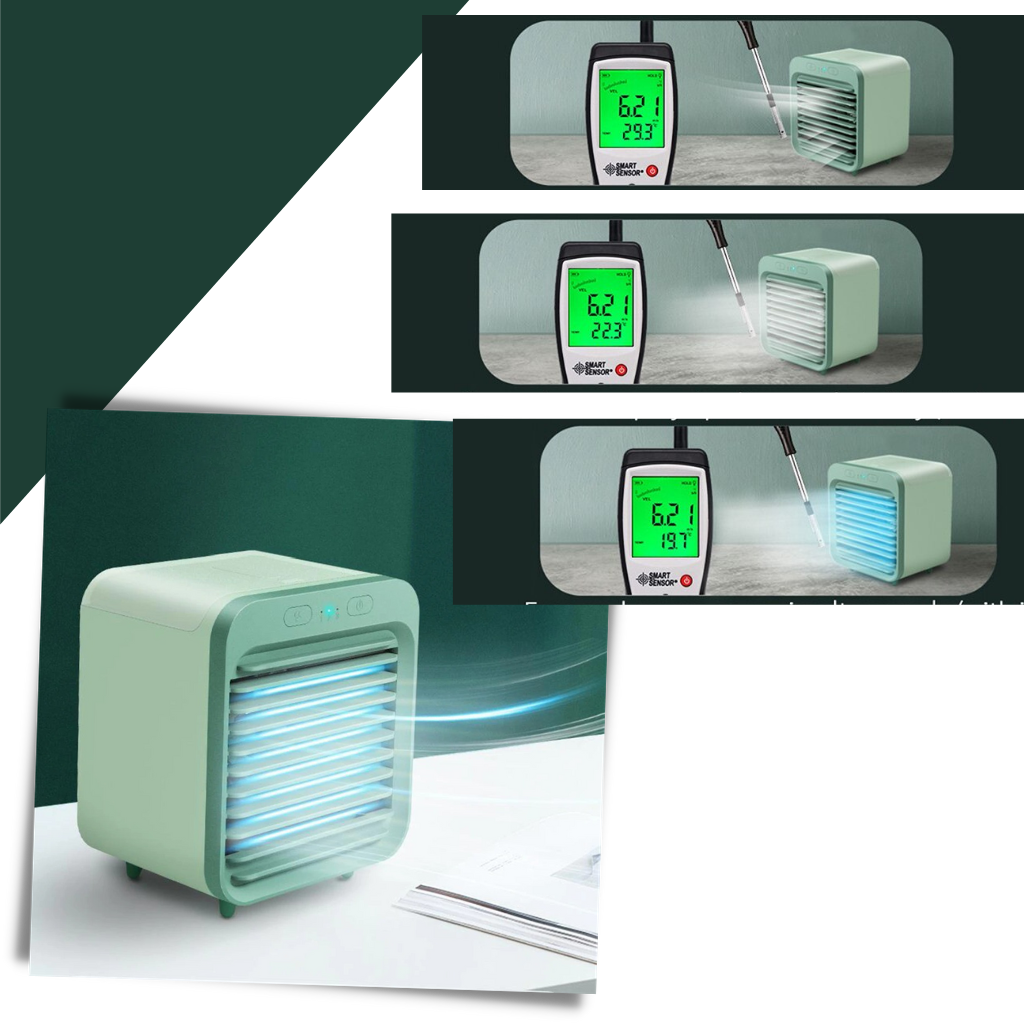 Mini Climatiseur Rechargeable à Eau - Climatisation USB Portable