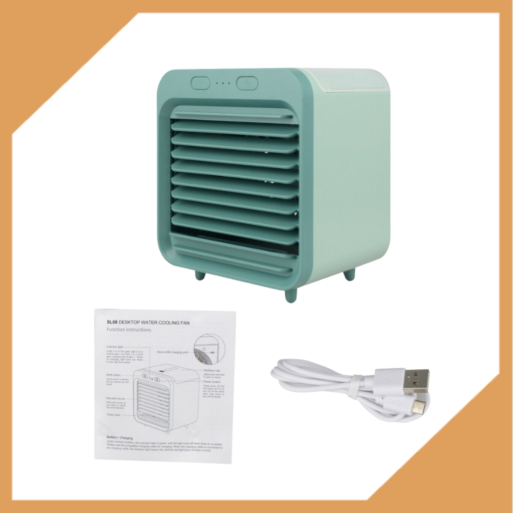 Mini Climatiseur Rechargeable à Eau - Rafraîchissement d'Air Portable travel