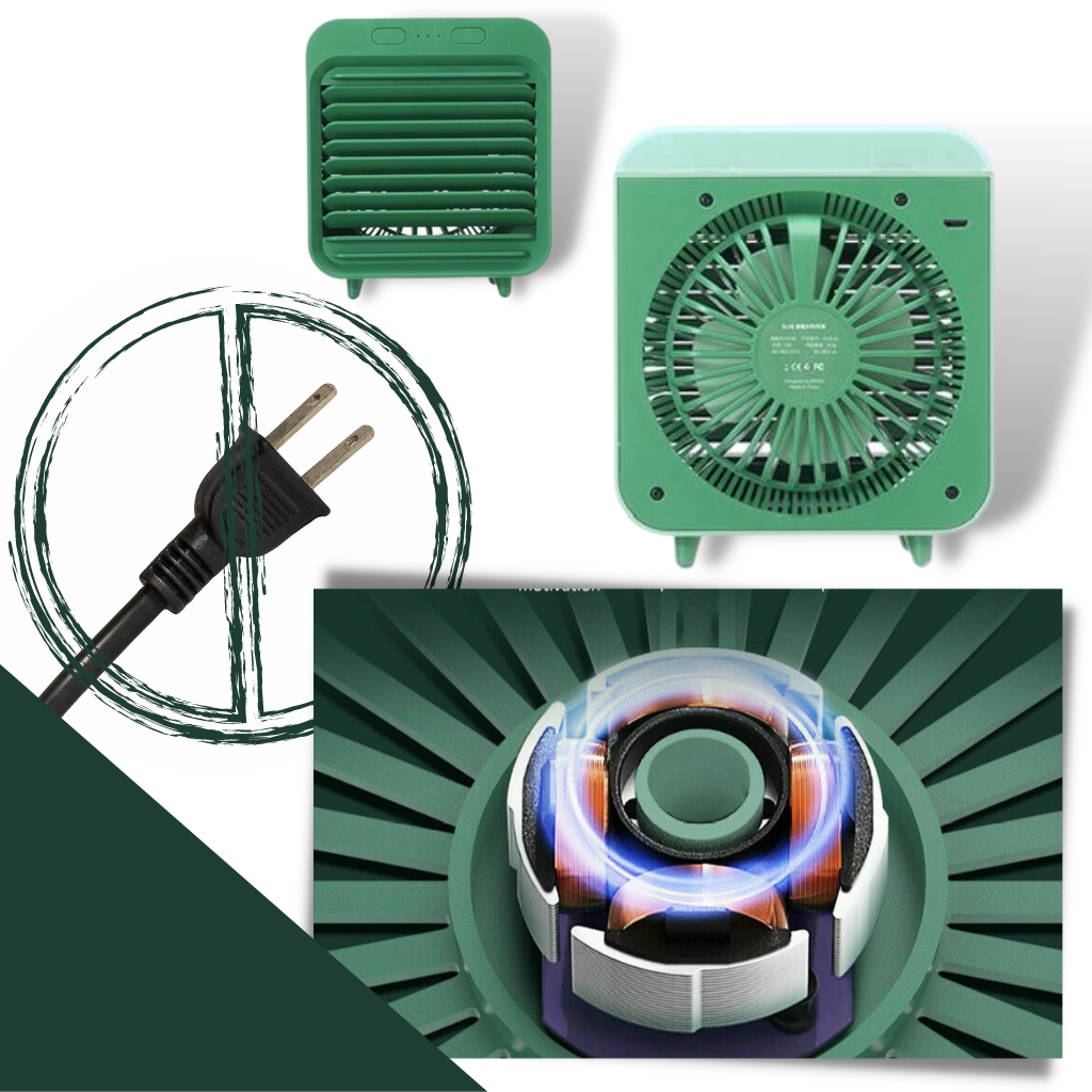 Mini Climatiseur Rechargeable à Eau - Rafraîchissement d'Air Portable travel