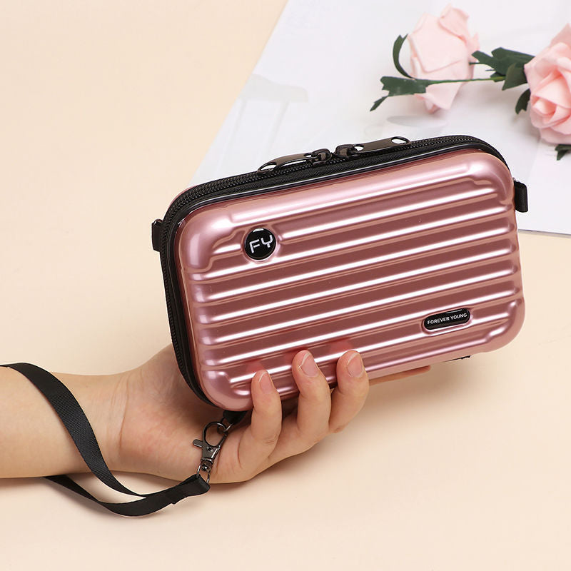 Mini Sacoche Valise FOREVER avec lanière réglable et rangement pratique, idéal pour femmes