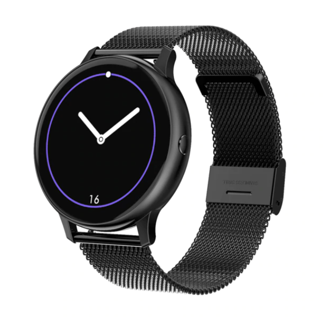 Montre connectée intelligente pour Femme et Homme - Noir Neo - Suivi santé, Notifications smartphone, Modes sportifs