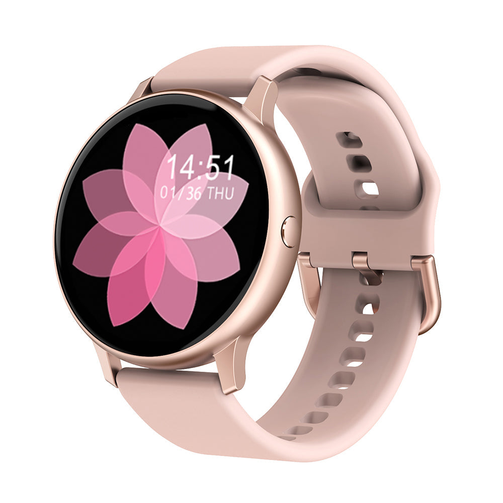 Montre connectée intelligente pour Femme et Homme - Rose - Suivi santé, Design minimaliste, Smartwatch esthétique