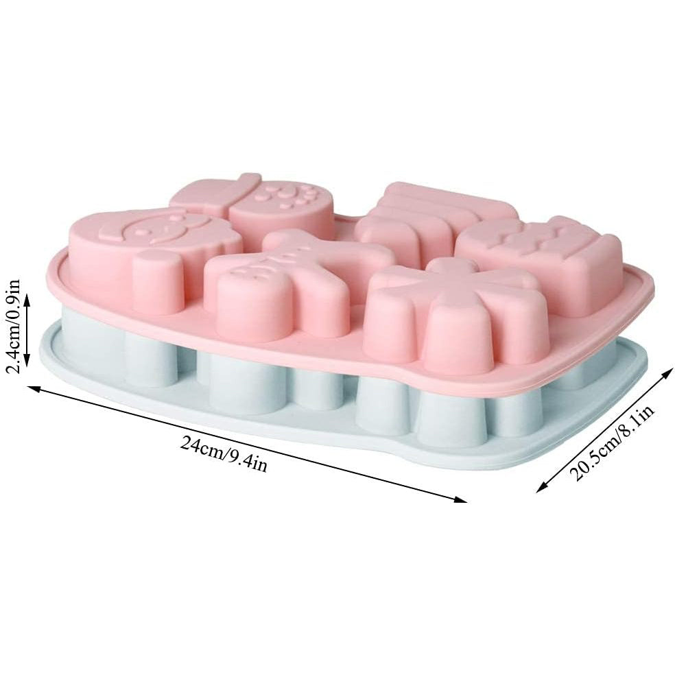 Moules en silicone pour gâteaux de Noël réutilisables et faciles à nettoyer t