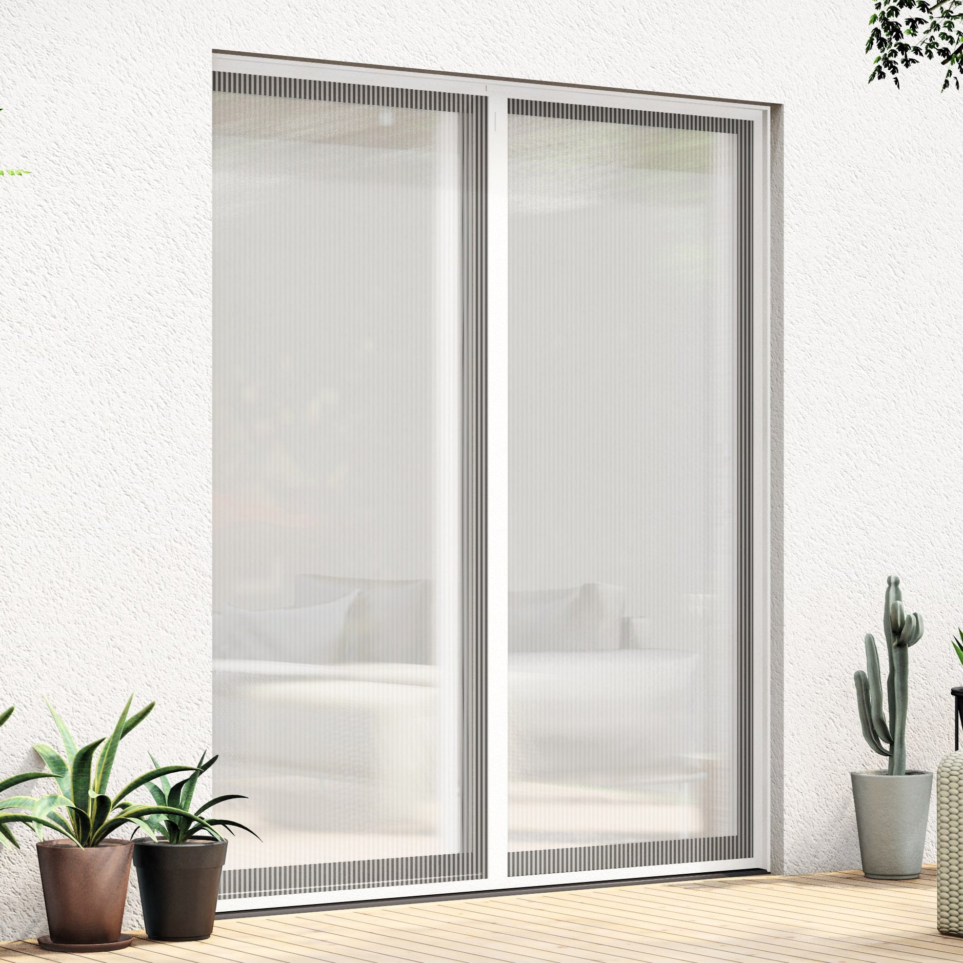Rideau anti-moustiques Blanc pour une maison saine et sécurisée travel bottle