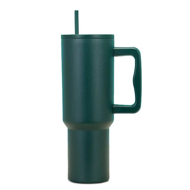 Mug Isotherme avec Paille - Gourde .2L Vert en Acier Inoxydable Sans BPA | Hydratation Pratique