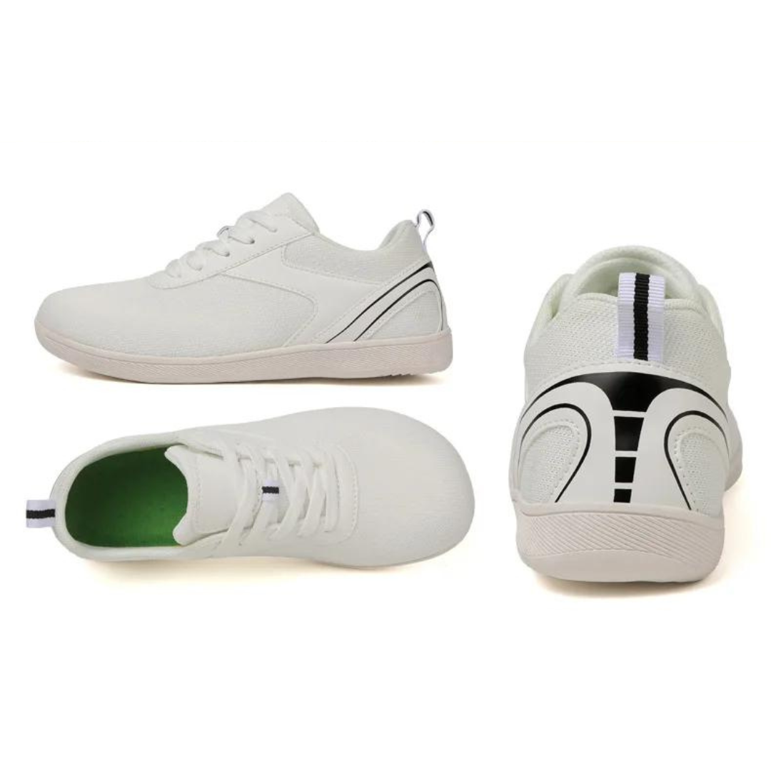 Chaussures Barefoot Minimalistes Unisexe Blanc - Confort et Respirabilité pour Activités Sportives